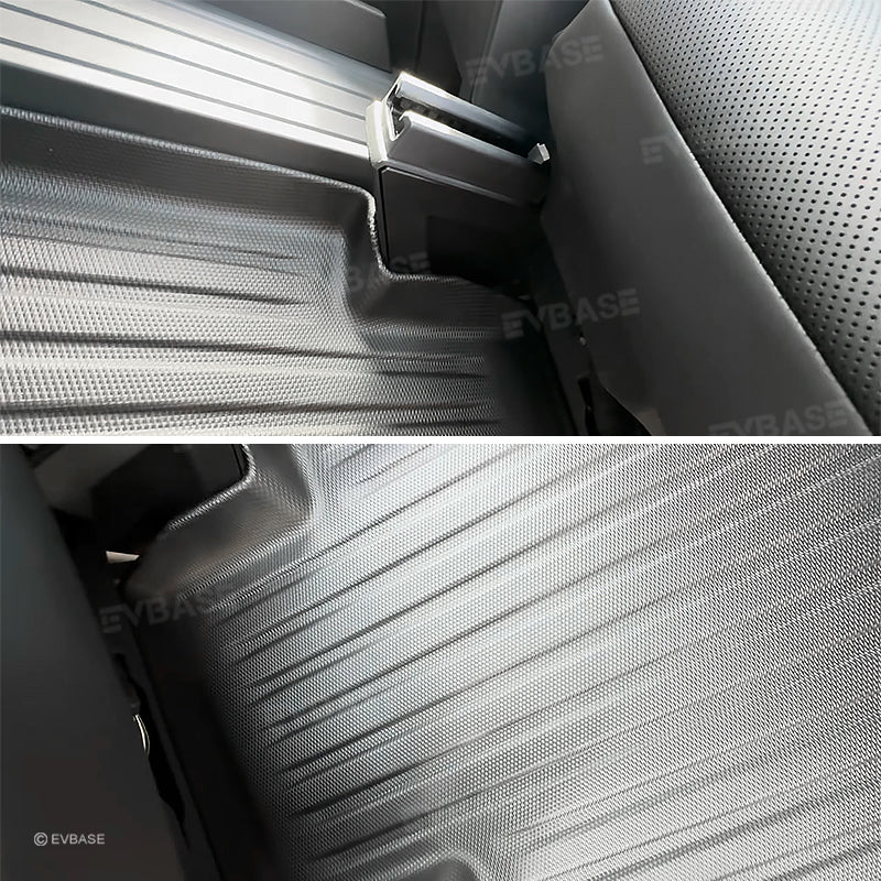 Cybertruck Floor Mats 3D Anti-Slip Waterproof All-Weather Interior Liners Front Rear Set 3PCS For Tesla