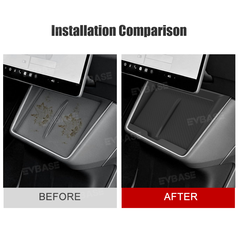 Model Y Juniper Standard Center Console Wireless Charging Silicone Mat Anti-Slip Charger Protector Pad