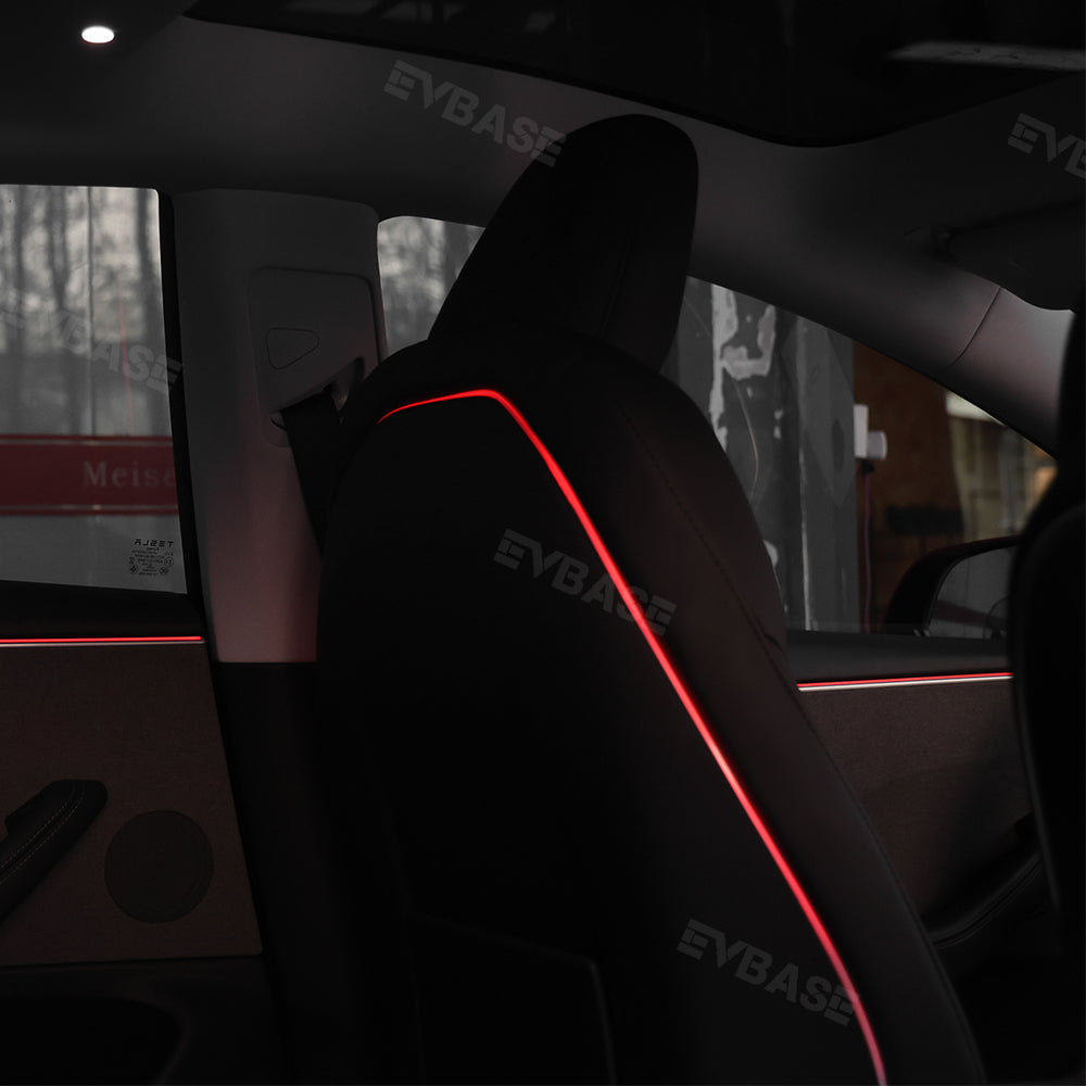 Model Y/3 Backseat Ambient Lighting Seat Back Neon Lights Interior Lighting Upgrade