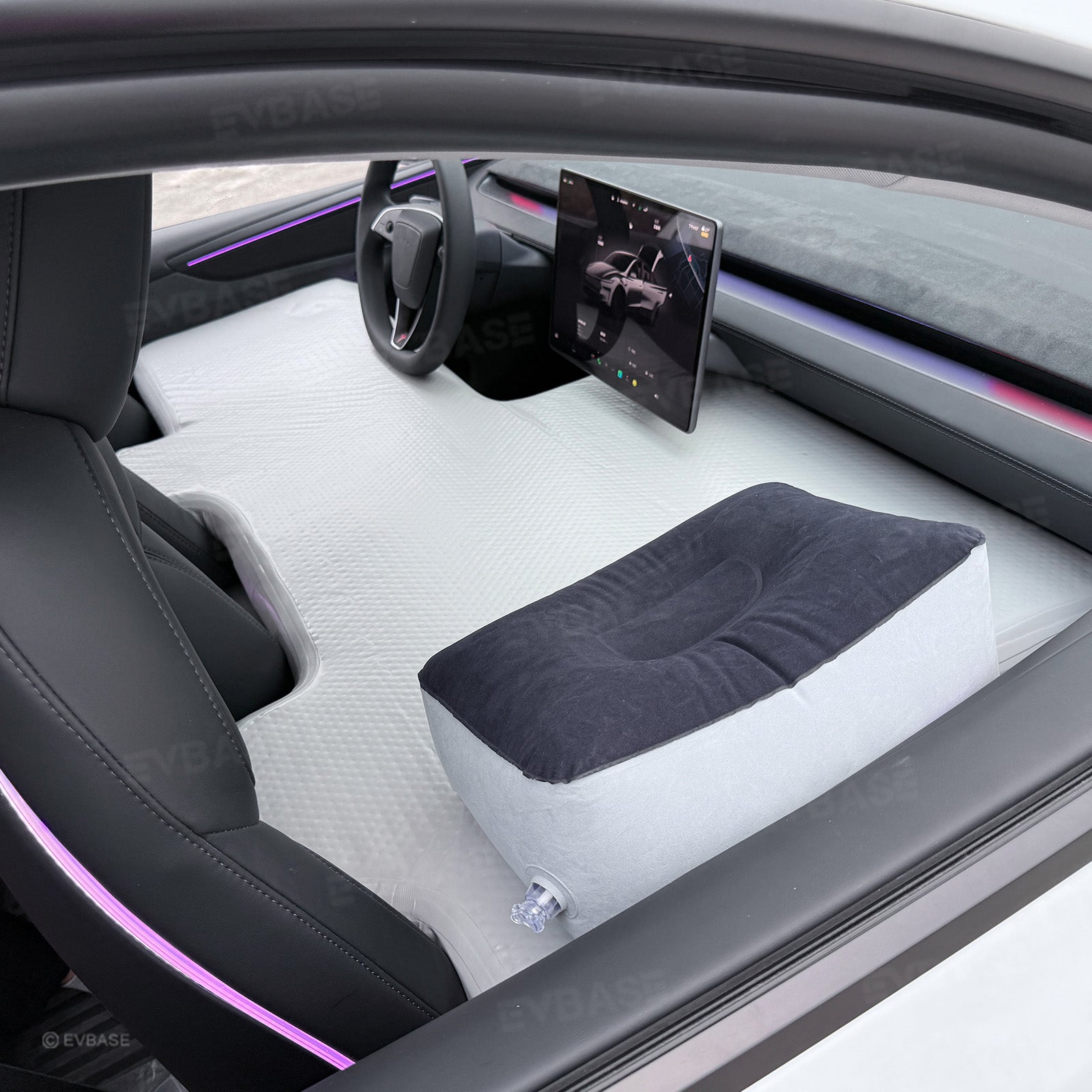 Front Seat Air Mattress Kids Inflatable Camping Bed with Air Pump for Model Y/ Y Juniper & Model 3/ 3 Highland