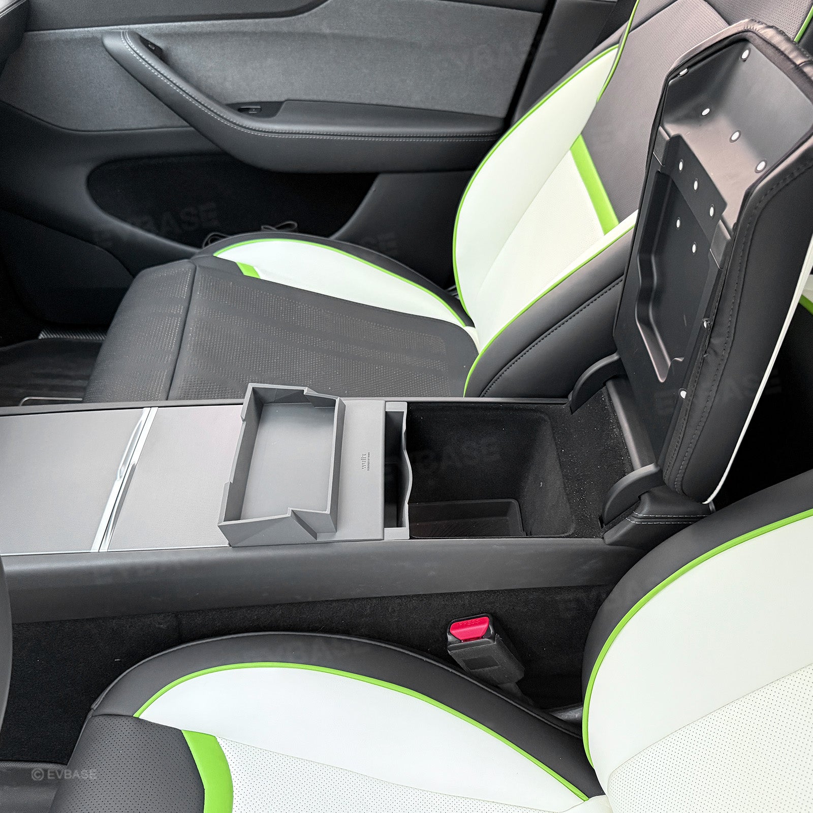 Model Y Juniper Center Console Organizer Tray Silicone Armrest Sunglasses & Card Storage Box for Tesla