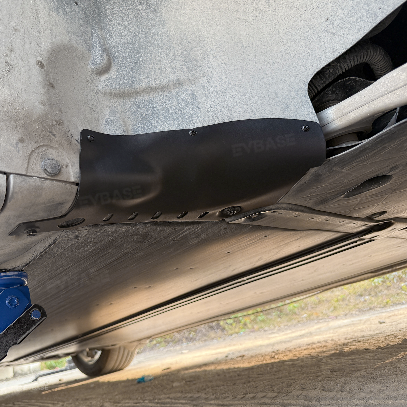 Model 3/Y Coolant Line Skid Plate Protection Guards Lower Chassis Coolant Pipe Protection Cover (Powder Coated)-Carbon Steel