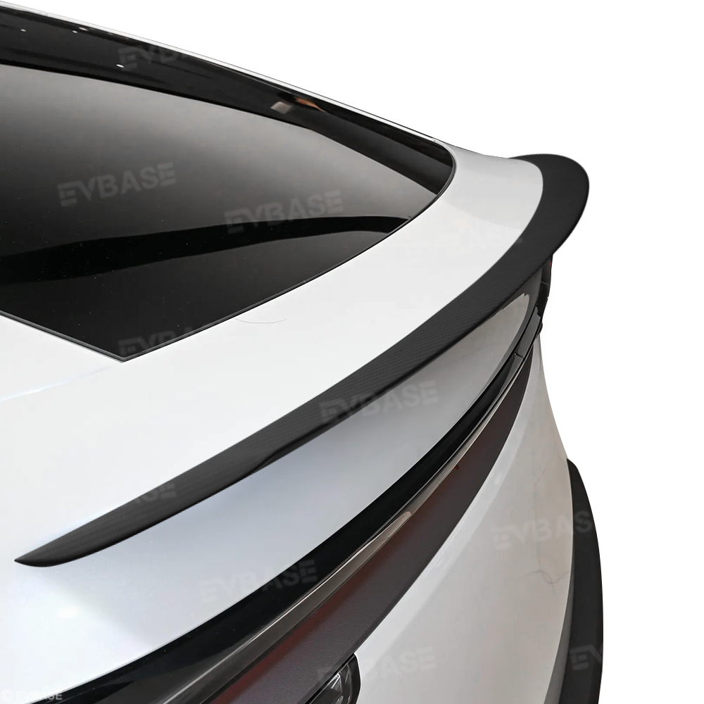 Tesla Model Y Juniper Real Carbon Fiber Spoiler Wing OEM Style Rear Trunk Splitter