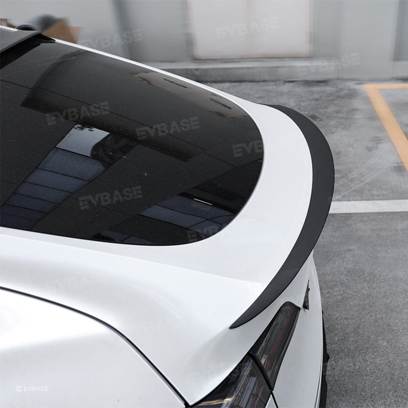Model Y Rear Spoiler Wing Dry Real Carbon Fiber OEM Style Inspired By Model 3 Performance Rear Splitter
