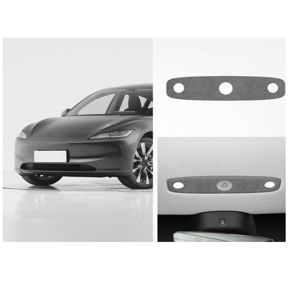 EVBASE Model 3 Highland Alcantara Reading Light Cover Sticker Dome Lamp Trim Panel for Tesla