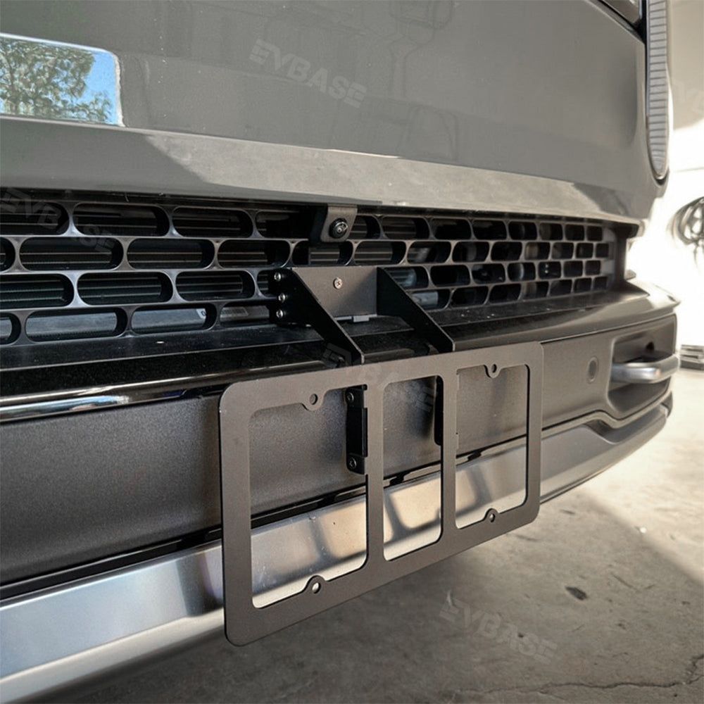 License Plate Holder Kit for R1T R1S Front License Plate Frames Mounting Bracket No Drill for Rivian