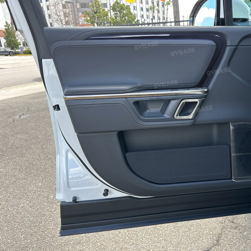 Door Trim for Rivian R1T ABS Panel Protection Strips Carbon Fiber Style Interior Accessories