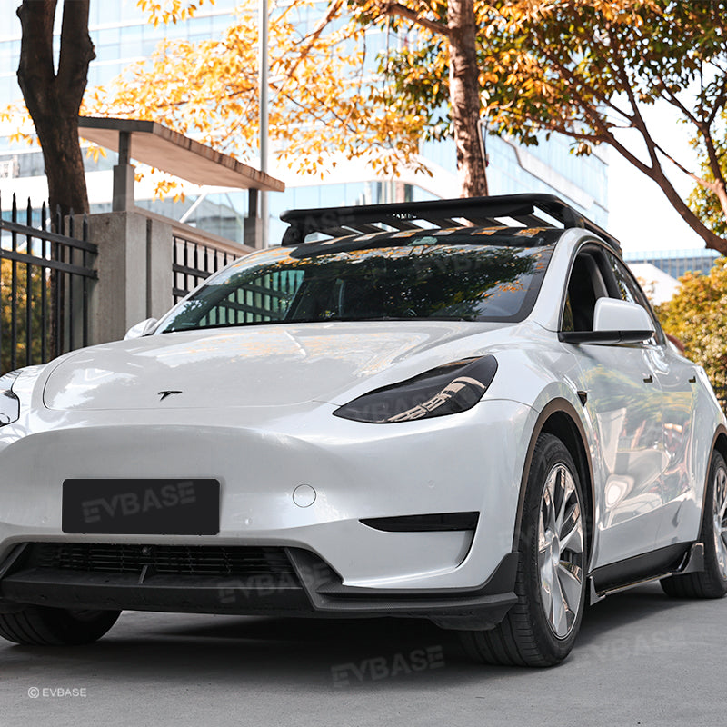 Model Y 3 Side Skirts Splitter Lip ABS Body Kit F Style Extensions Diffuser Panel Pair