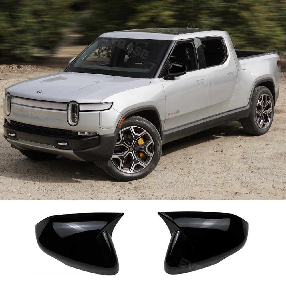 EVBASE Rearview Mirror Cover Door Side Mirror Cap Trim for Rivian R1T R1S Accessories