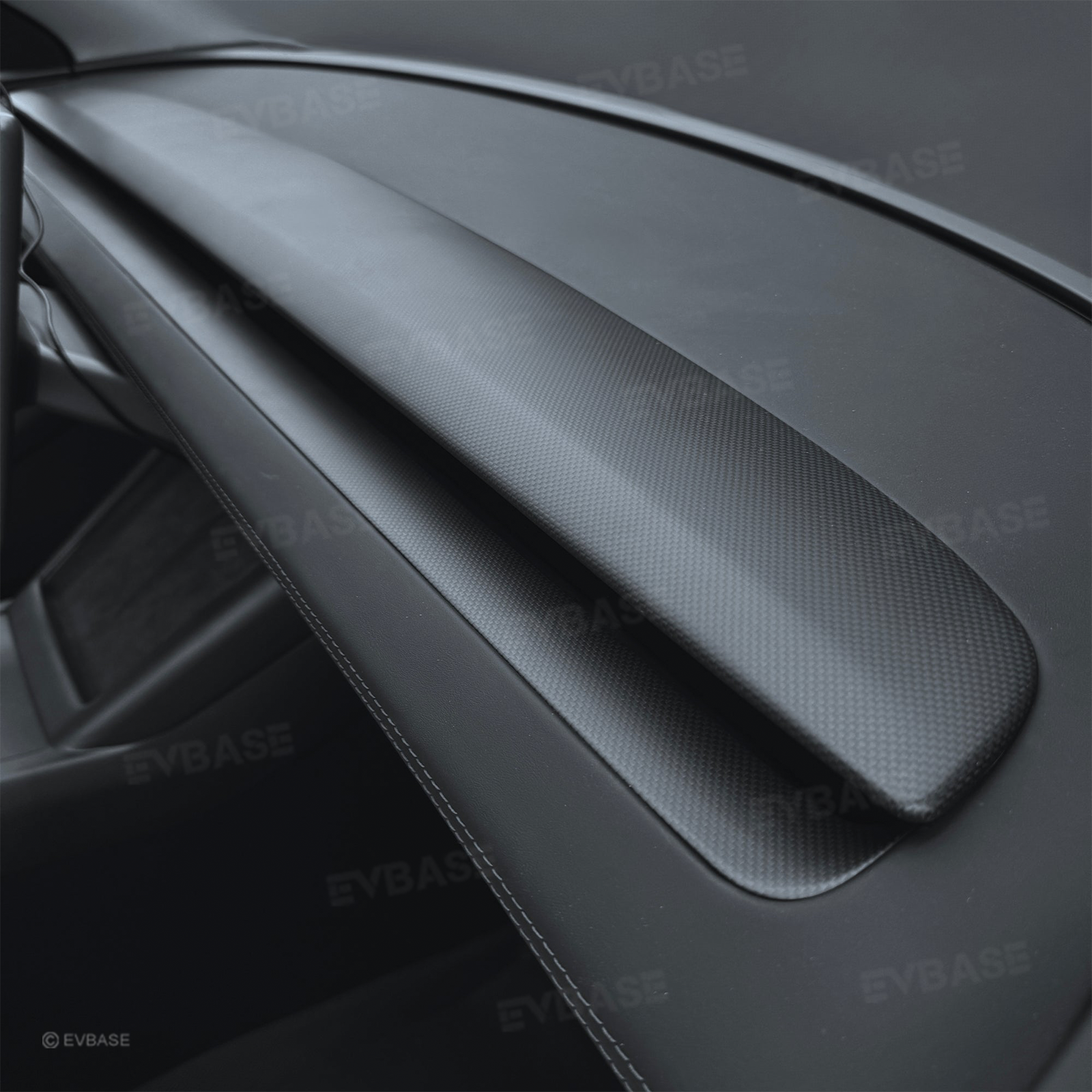 Model Y Juniper Real Carbon Fiber Interior Upgrade Full Kit Protective Overlay "Plain Weave" (Performance Look)