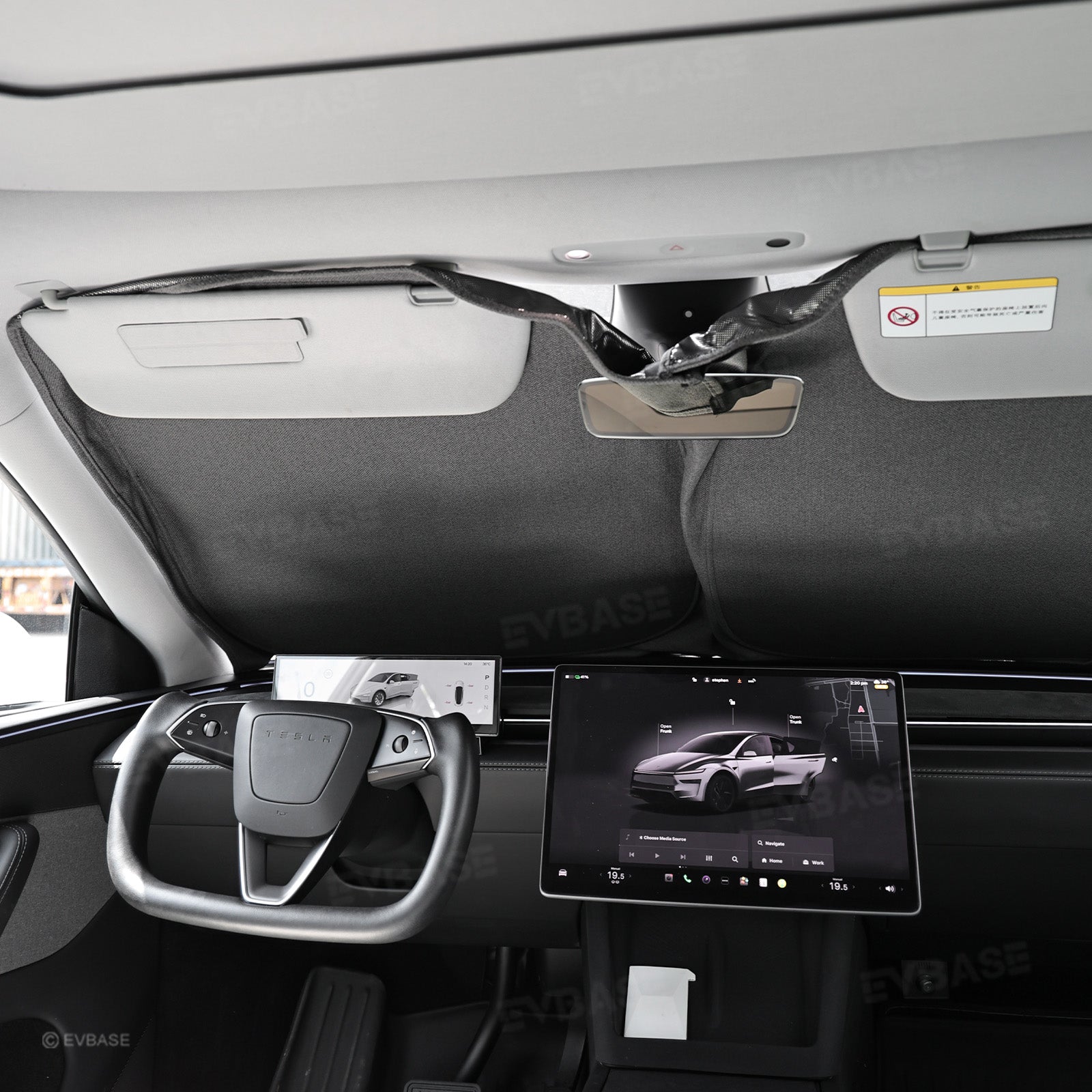 Model Y Juniper/ 3 Highland Front and Rear Windshield Shade Side Window Sunshade Foldable Sun Visor