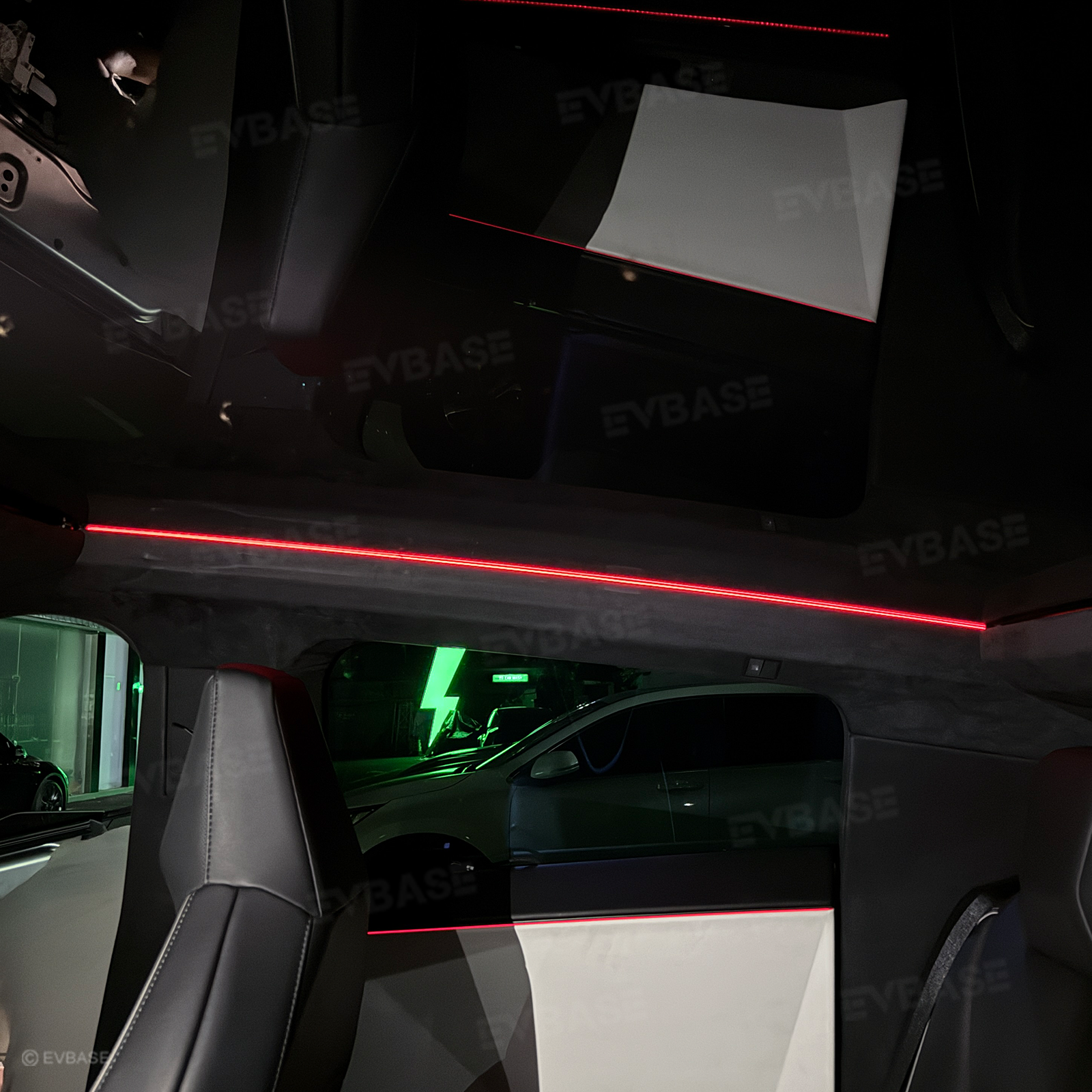 Cybertruck Sunroof Ambient Lighting RGB Interior Roof Lights with Factory Screen Control