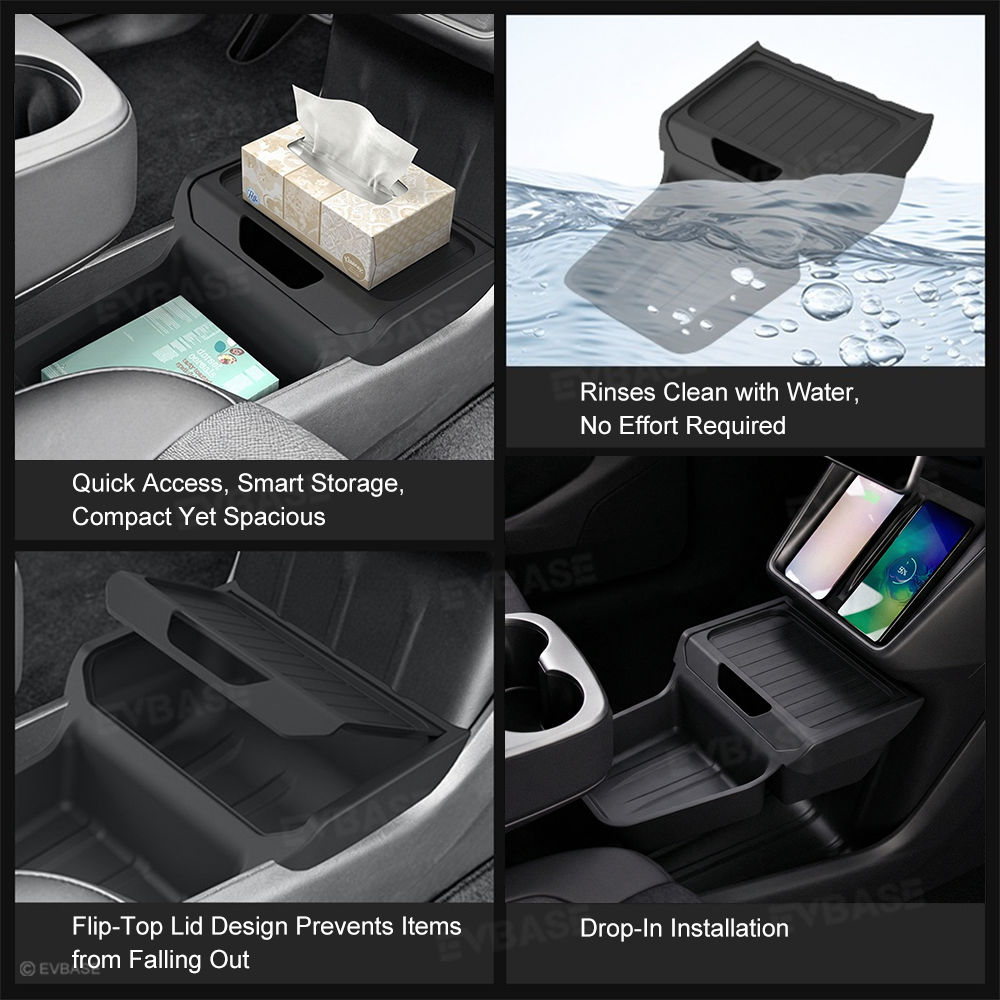 Model Y Juniper Standard Center Console Organizer Under Console Storage Tray for Tesla