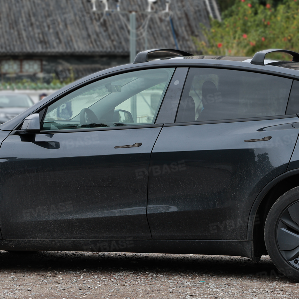 EVBASE Carbon Fiber Tesla Door Handle Cover For Model Y Juniper
