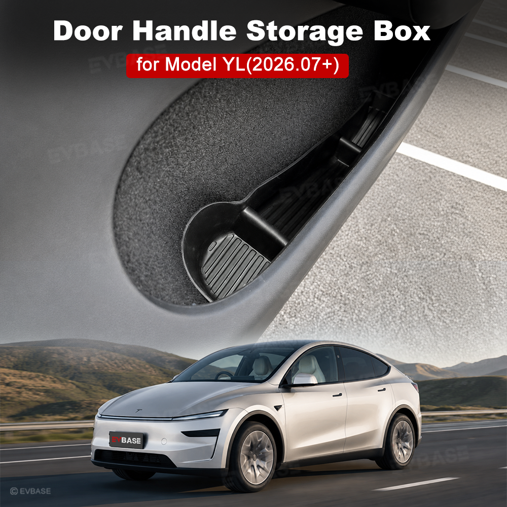 Model Y L Door Side Organizer Tray Front & Rear Door Pocket Liner Inserts