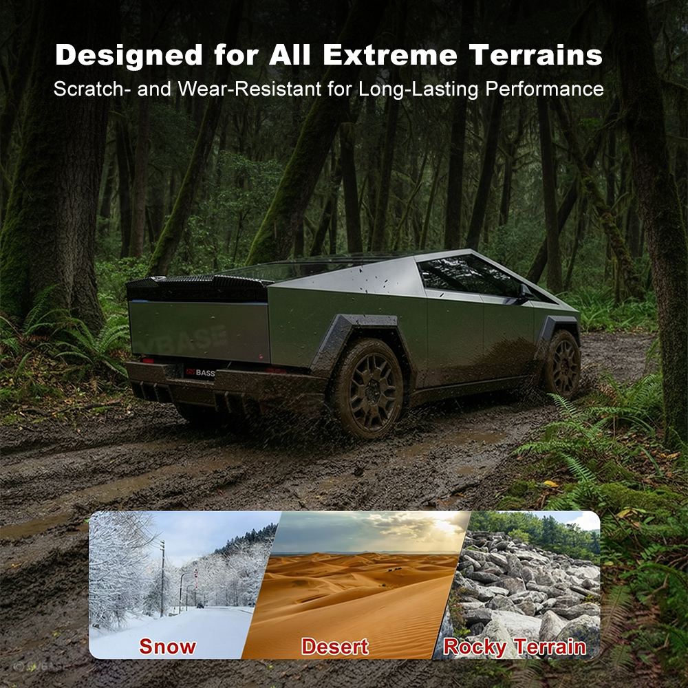 Cybertruck Rear Spoiler Real Dry Molded Carbon Fiber Tailgate Lip Spoiler Aerodynamic Upgrade