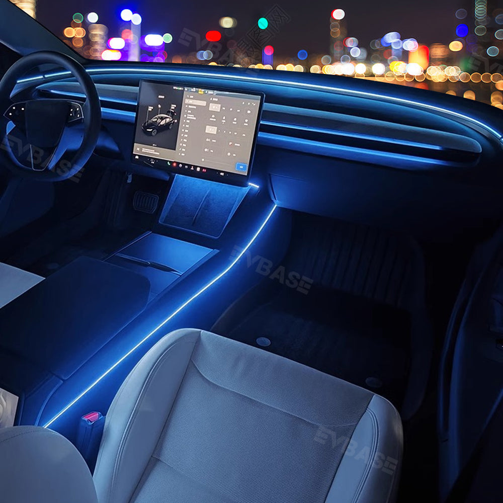 Model Y Juniper Ambient Lighting Kits Center Console Dashboard RGB LED Strip