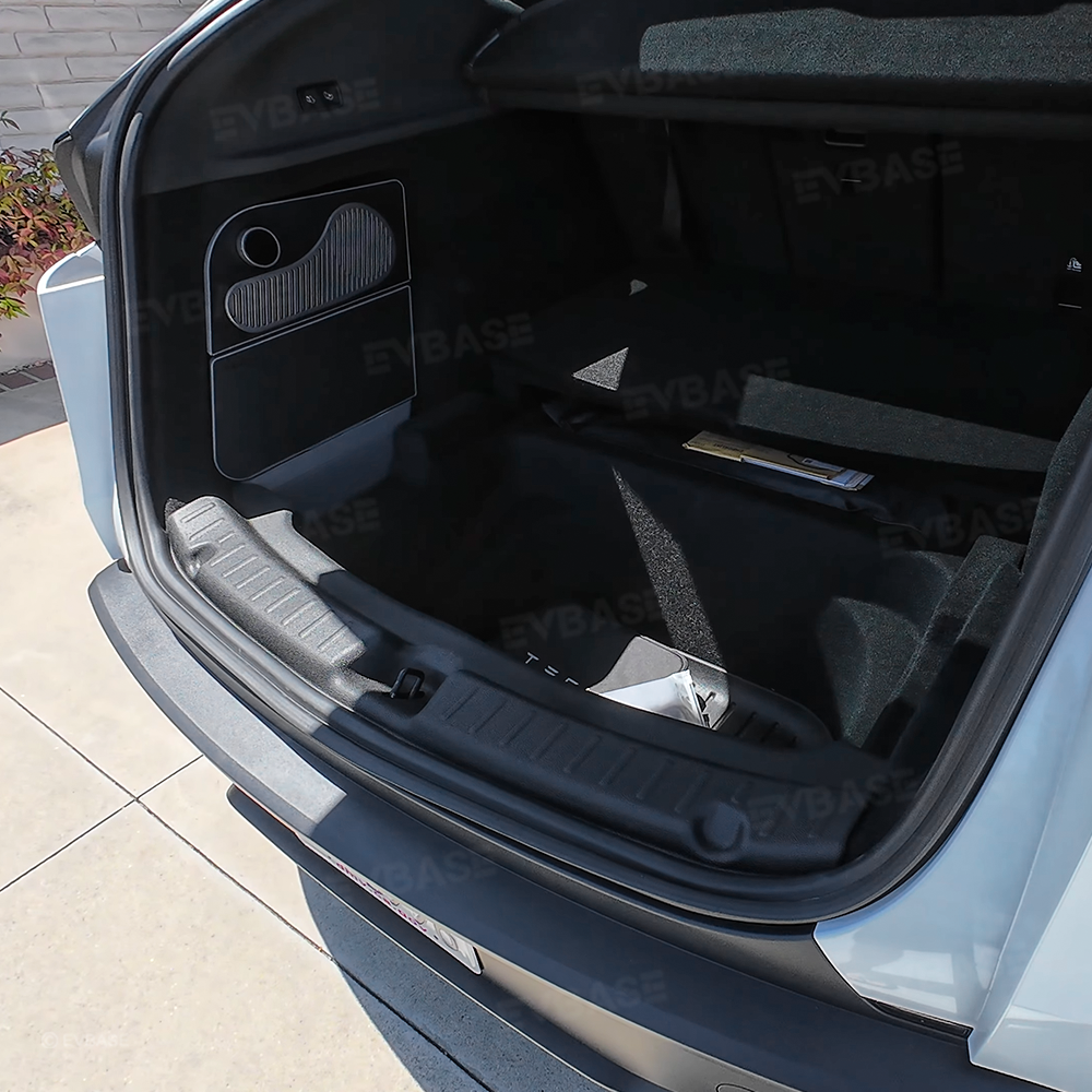 Model Y Juniper Interior Protection Kit Rear Bumper Protector & Front and Rear Door Sill Protectors & Rear Tailgate Cargo Liner Mat for Tesla
