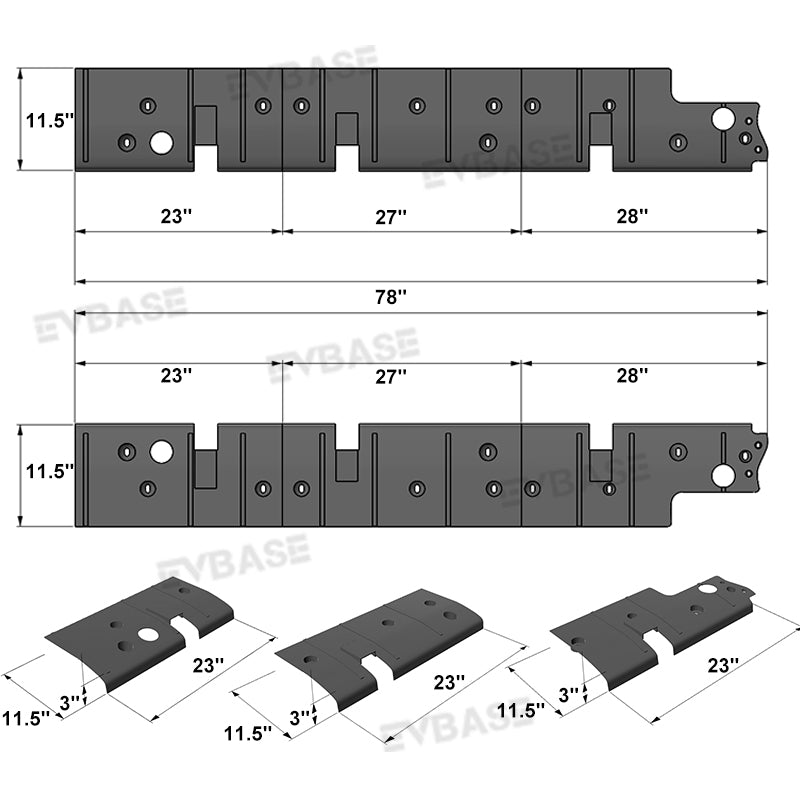 R1S R1T Rock Sliders Nerf Bars Side Step Underbody Protection Running Boards With Optional Lower Rocker Armor Panels For Rivian