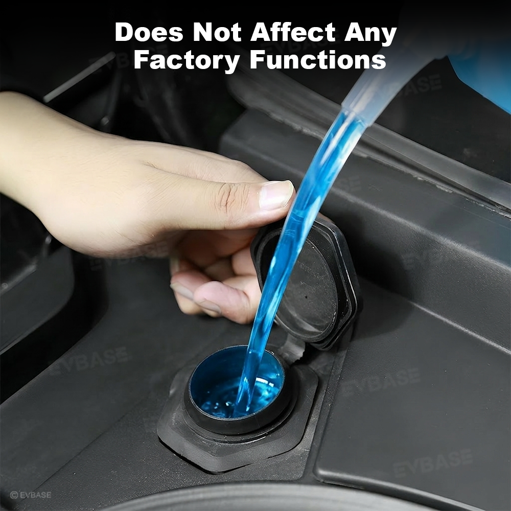 Cybertruck Windshield Wiper Fluid Reservoir Cap ABS Carbon Fiber Style Trim Cover