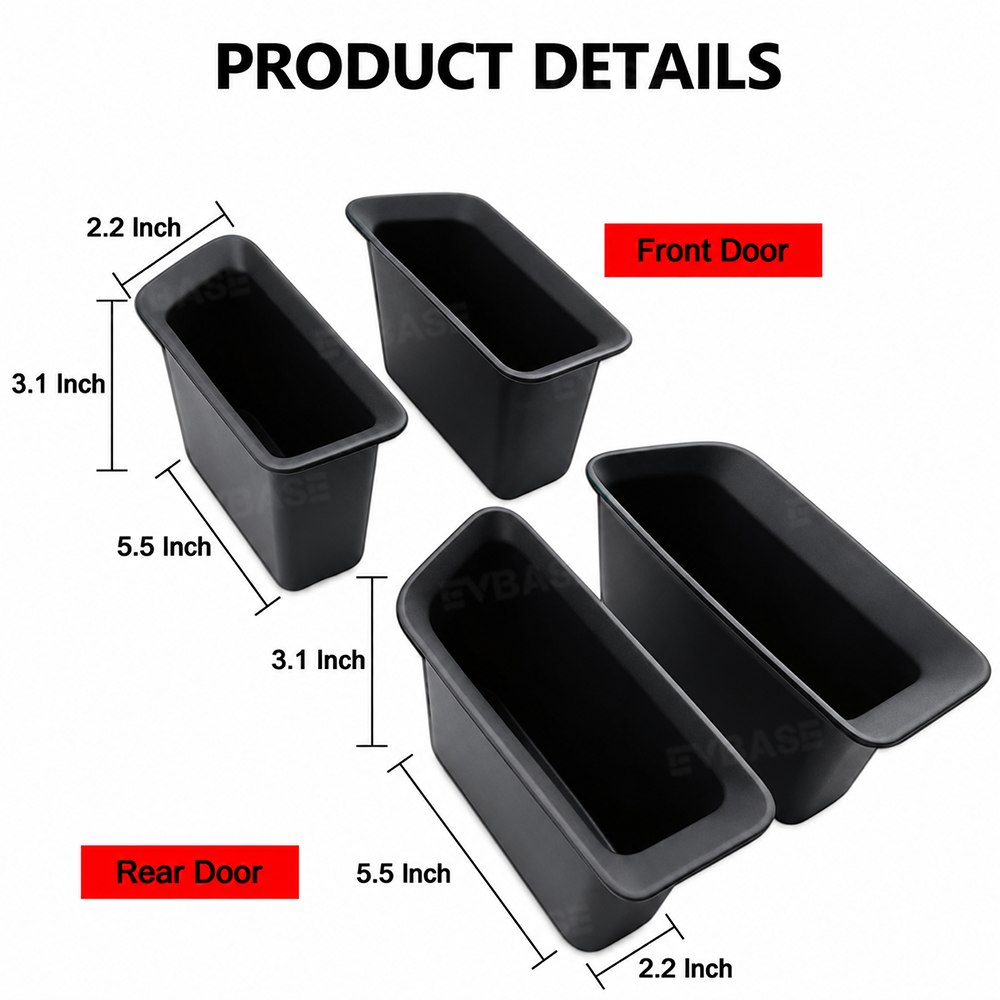 Door Handle Organizer Tray for Rivian R2 Inner Door Pull Handle Storage Box