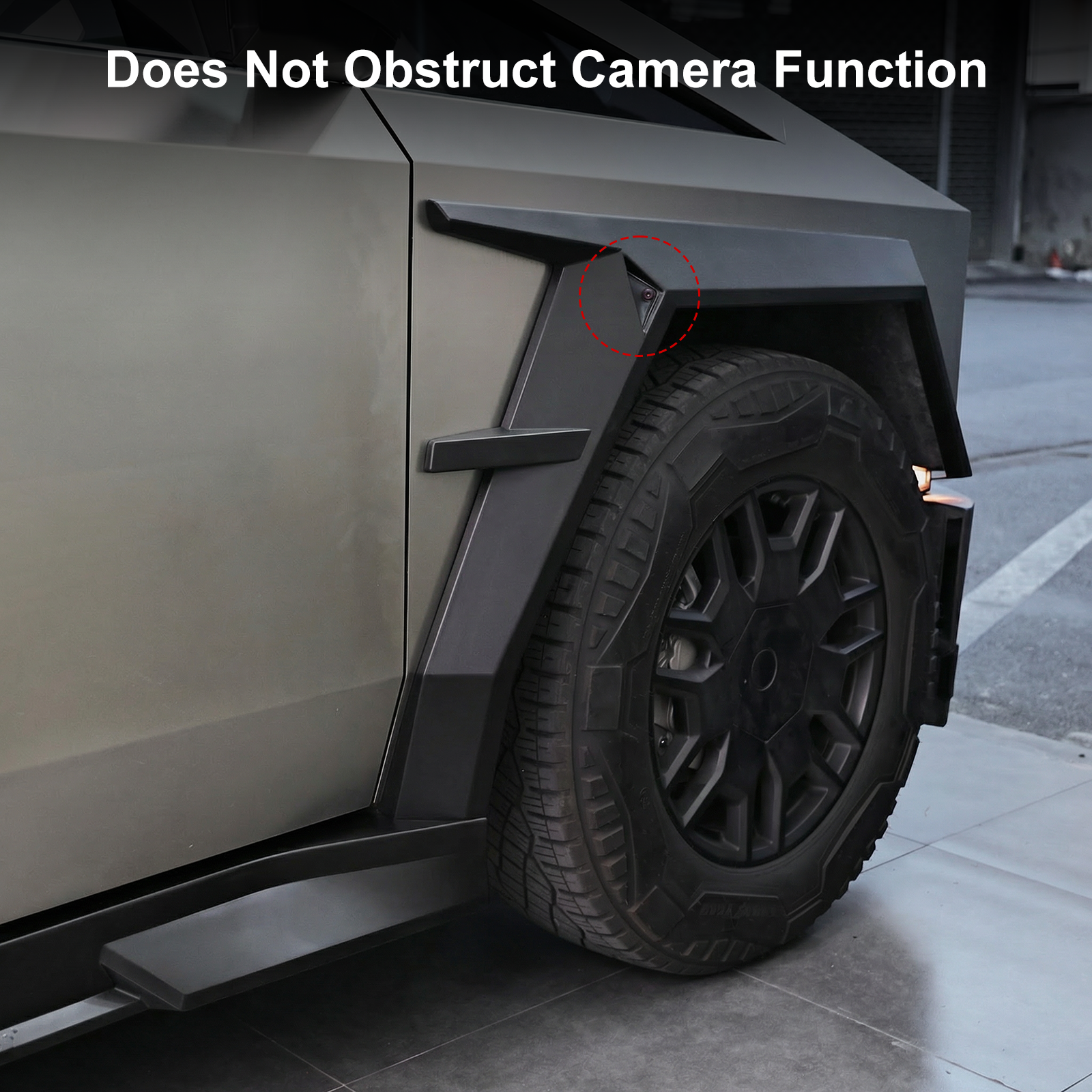 Cybertruck Armor Fender Flares Cover Off-Road Protection ABS Front & Rear Wheel Arches Eyebrow Protector Trim