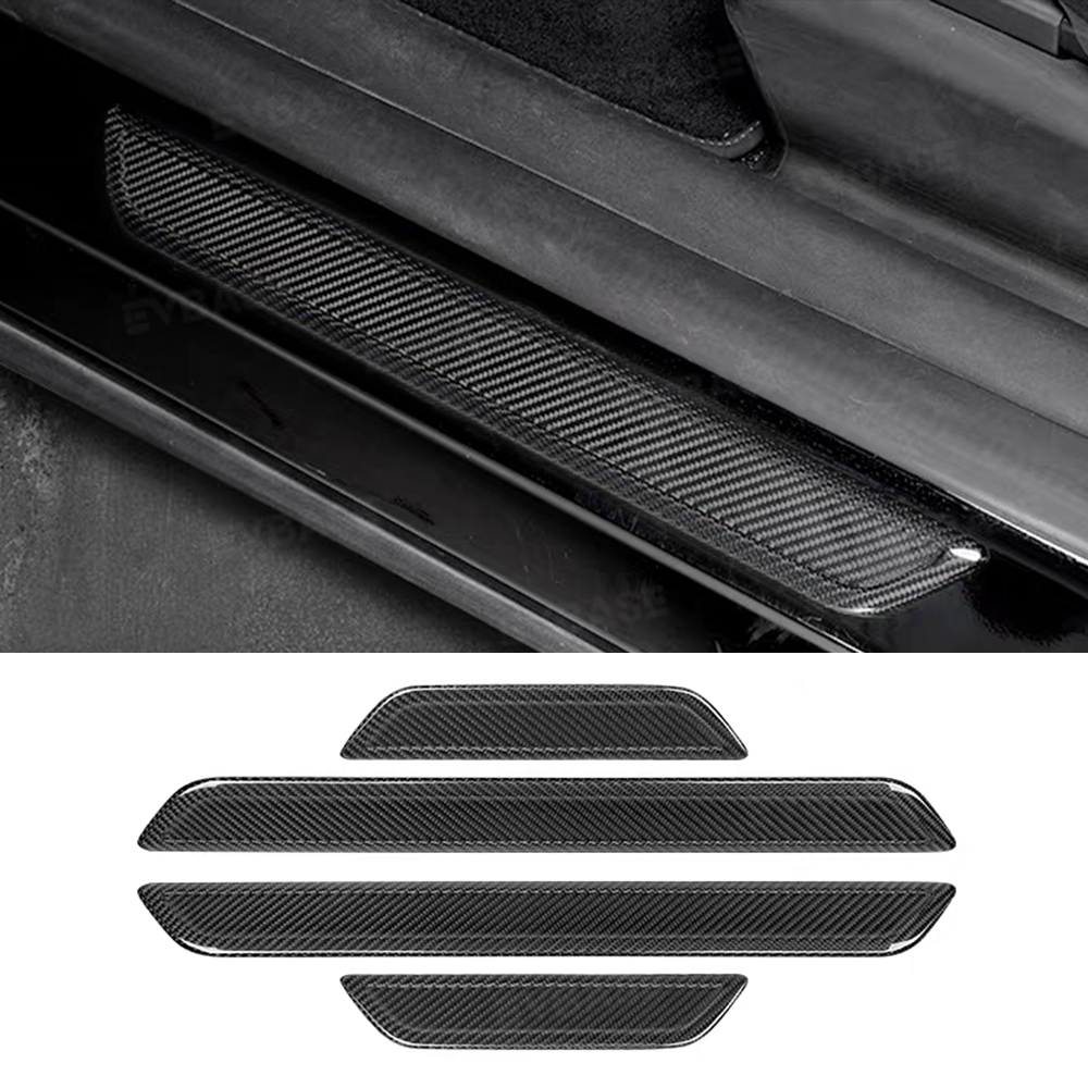 Tesla Model Y Juniper Real Carbon Fiber Upgrade Kit Full Interior Protection Cover Trim Overlay