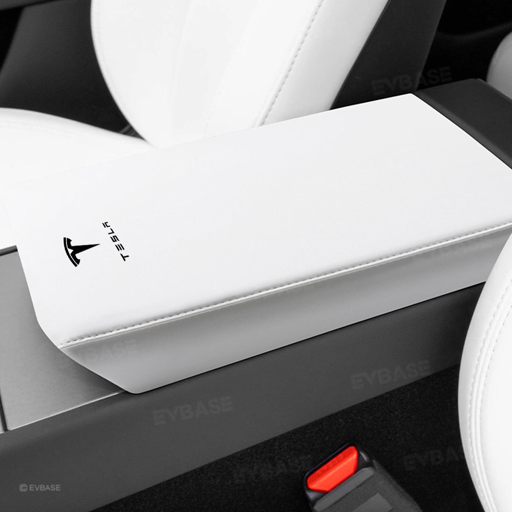 Model Y Juniper/ 3 Highland Armrest Cover Center Console Armrest Box Cover Anti-Scratch Protector with Logo