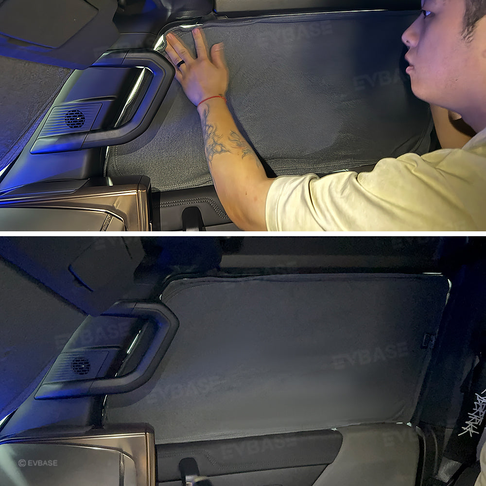 Glass Roof Sunshade for Hummer EV Ice Crystal Sun Shield Foldable Sunroof Shade