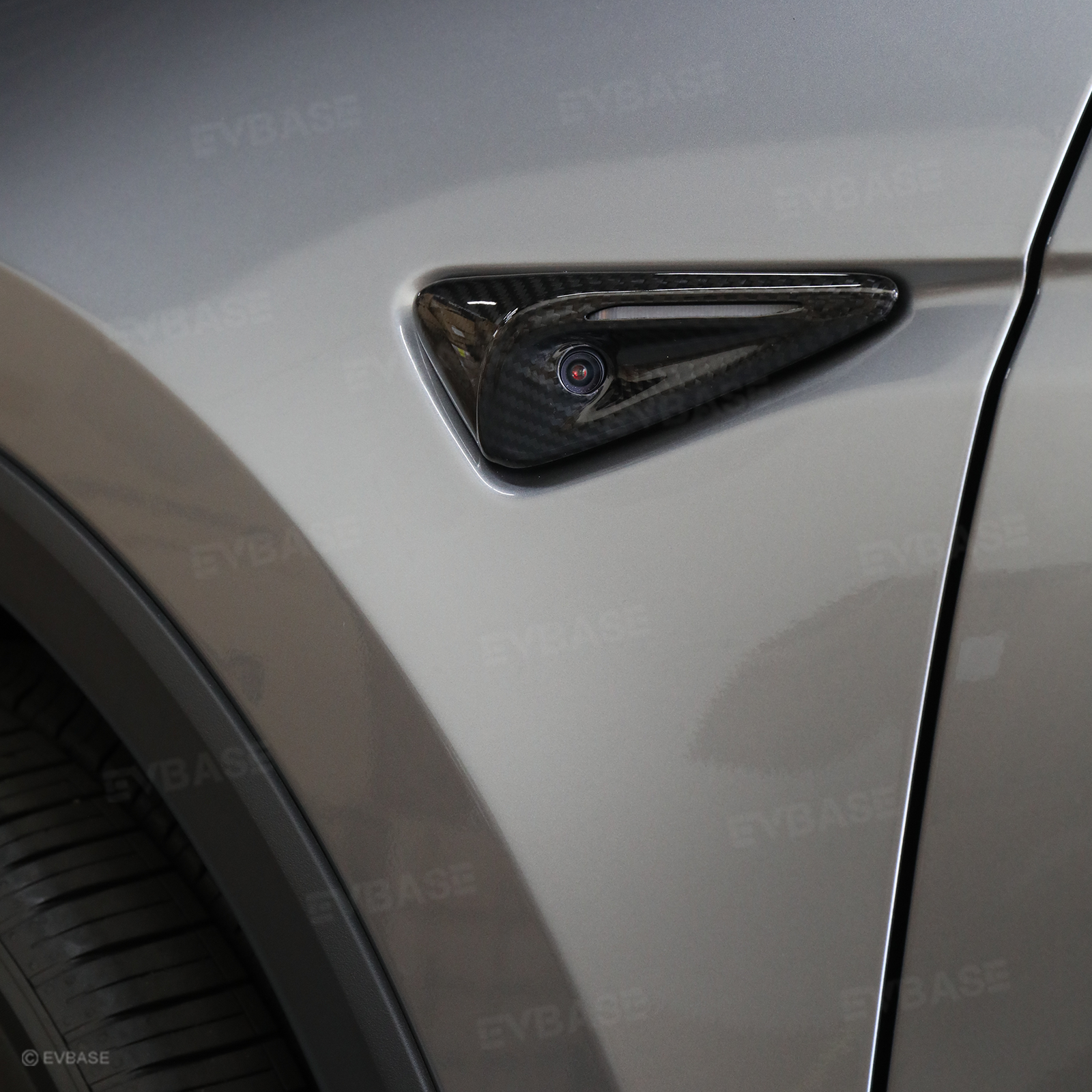 Real Carbon Fiber Side Camera Turn Signal Cover for Tesla Model Y Juniper/ 3 Highland