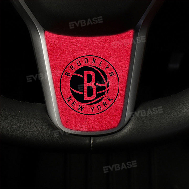 Customized Model 3 Y Steering Wheel Middle frame Cover Alcantara Suede Cover for Tesla