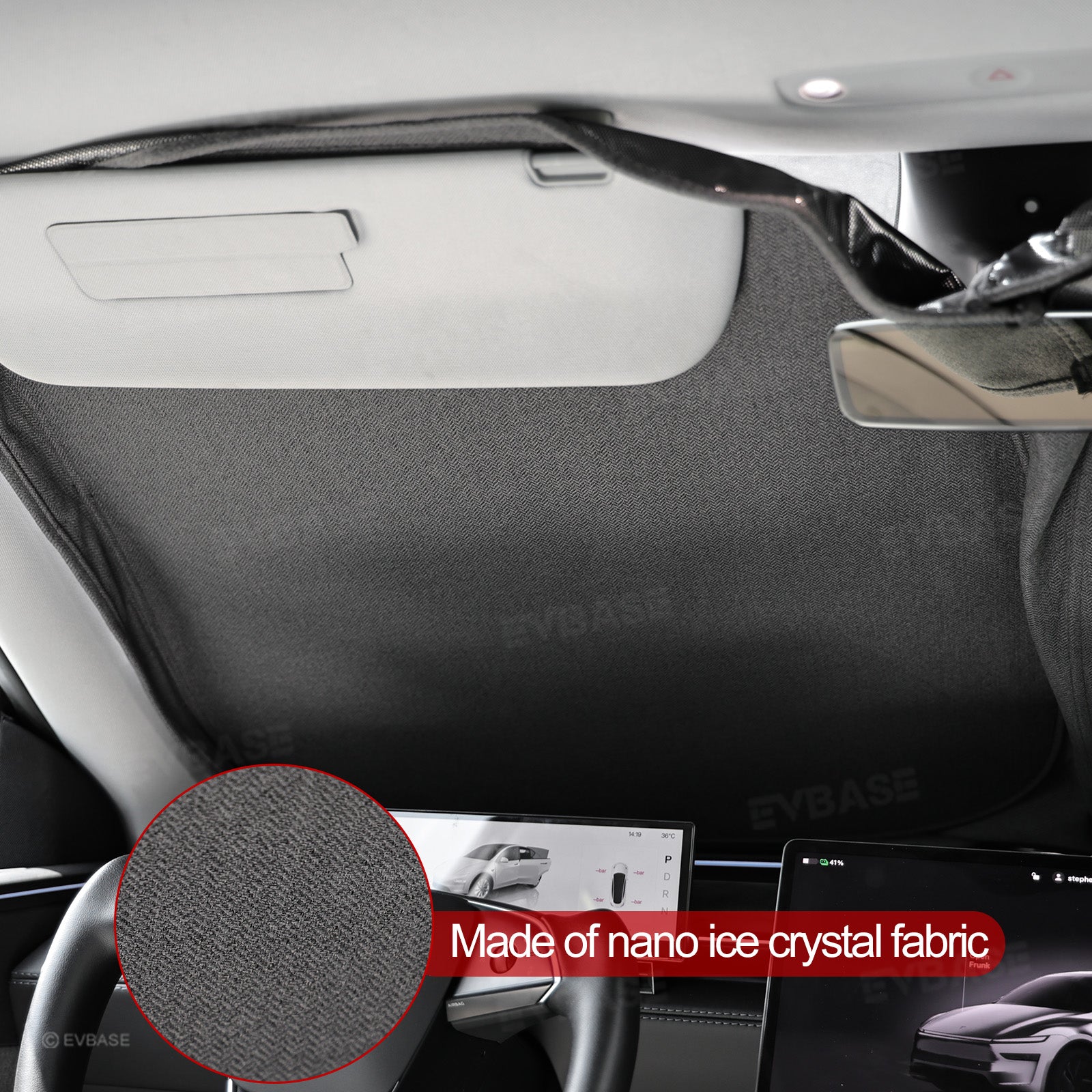 Model Y Juniper/ 3 Highland Front and Rear Windshield Shade Side Window Sunshade Foldable Sun Visor