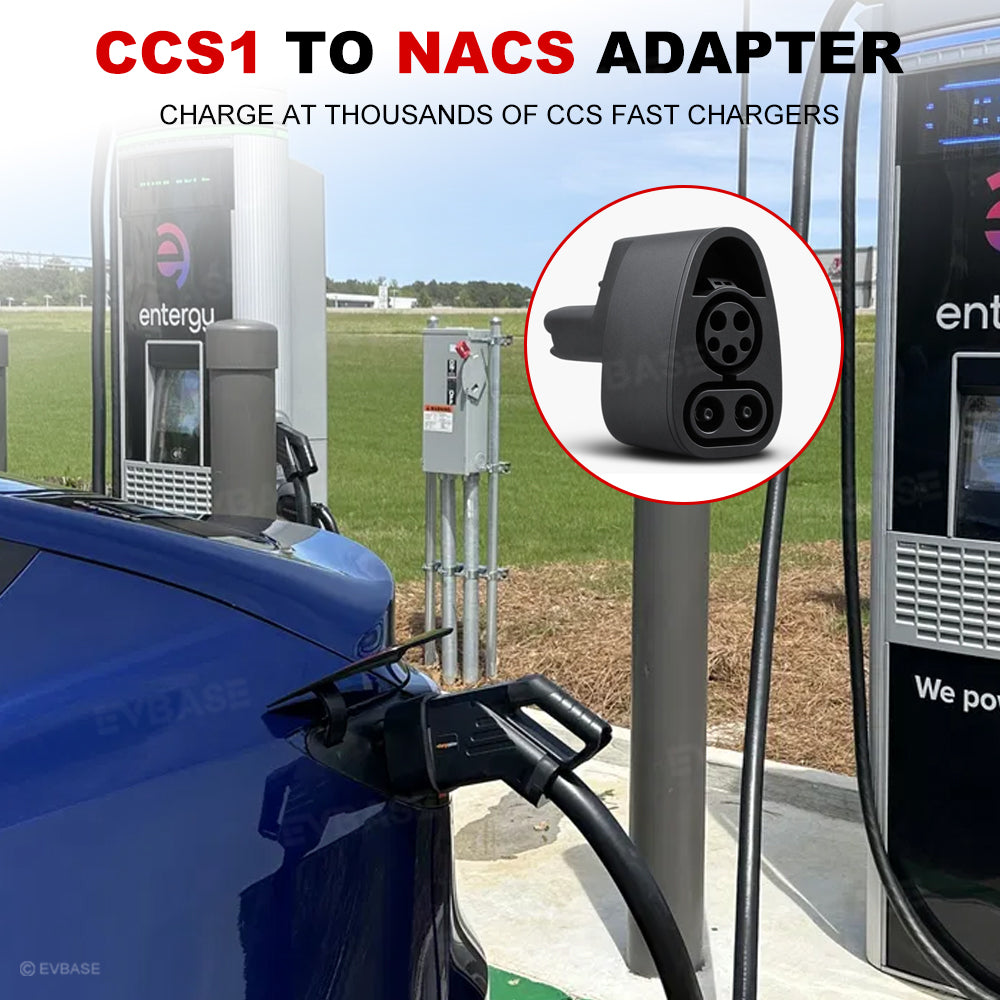 CCS1 to NACS Adapter for Tesla Model Y/3/S/X/Cybertruck Max 250 kW DC Fast Charging
