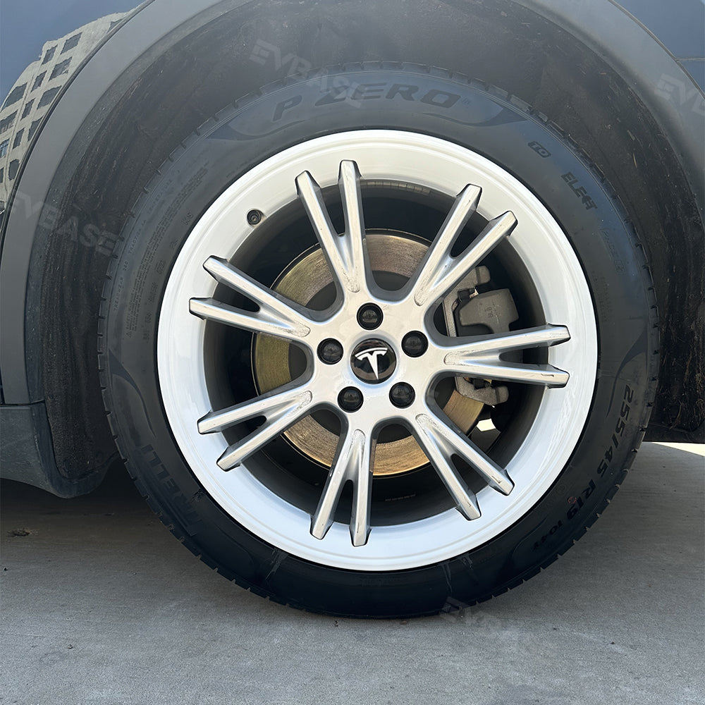 Model Y Wheel Rim Protectors 19Inch ABS Rim Guard Rimcase With Lug Nut Cover for Tesla| EVBASE