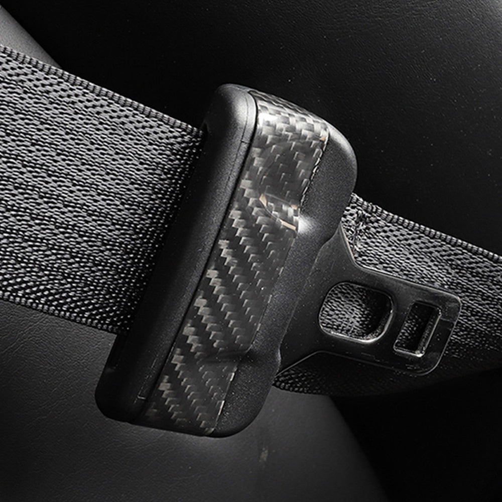 Model Y 3 Carbon Fiber Interior Accessories Seat Belt Fascia Cover for Tesla