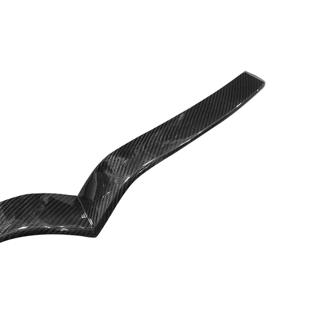 Model S/X Front End Inlay Real Carbon Fiber Decorative V Trim Strip Panel for Tesla