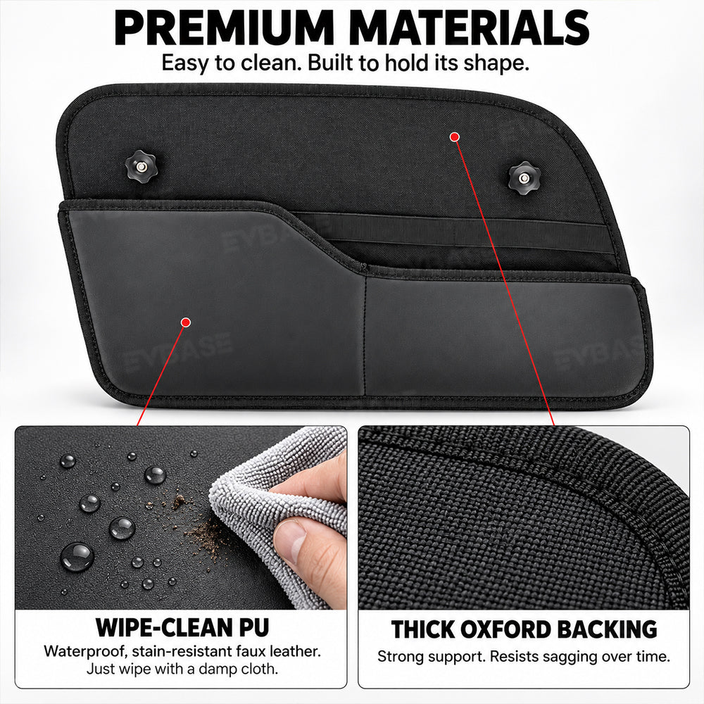 Rear Quarter Window Sunshade for Rivian R2 2-in-1 Privacy Cover with Storage Organizer Pocket