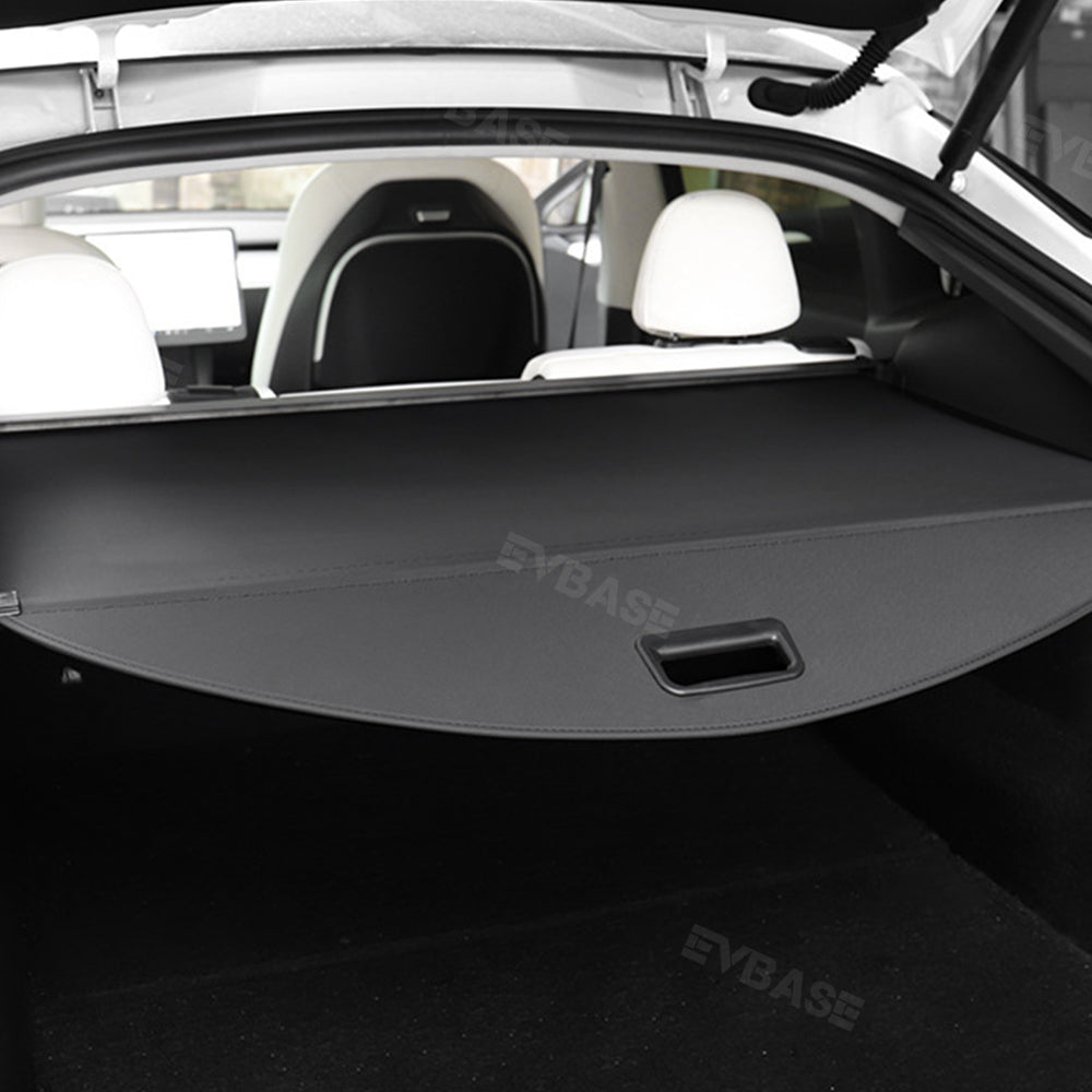 EVBASE Tesla Model Y Retractable Trunk Cargo Cover Rear Privacy Cargo Cover Shade Protector