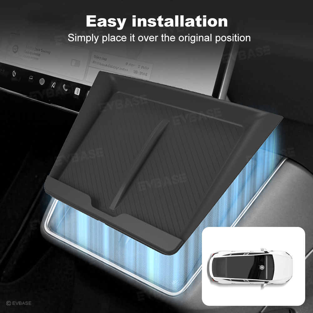 Model Y Juniper Standard Center Console Wireless Charging Silicone Mat Anti-Slip Charger Protector Pad