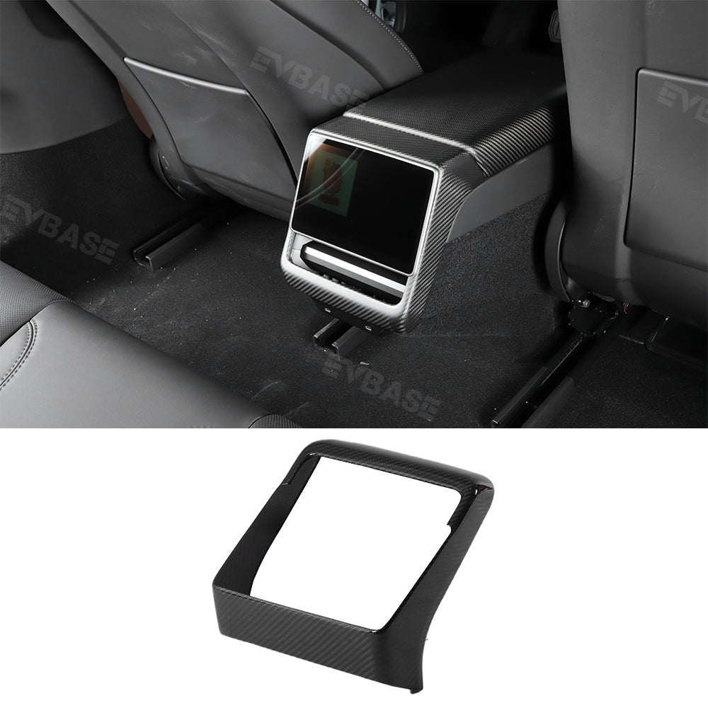 Model 3 Highland Rear Screen Frame Cover Real Carbon Fiber Back Screen Display Frame Overlay Tesla Model 3 Highland Rear Screen Frame Cover Real Carbon Fiber Back Screen Display Frame Overlay for Tesla