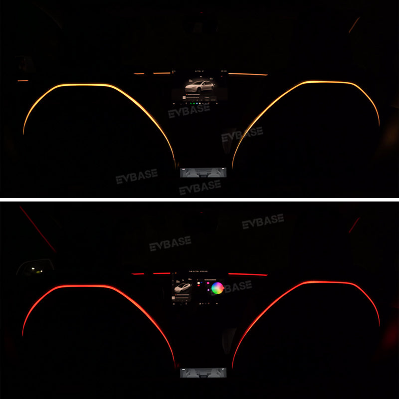Model Y/3 Backseat Ambient Lighting Seat Back Neon Lights Interior Lighting Upgrade