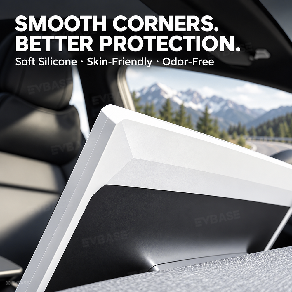 Model Y Juniper / Y L Center Console Screen Overlay Silicone Touchscreen Frame Protection Cover