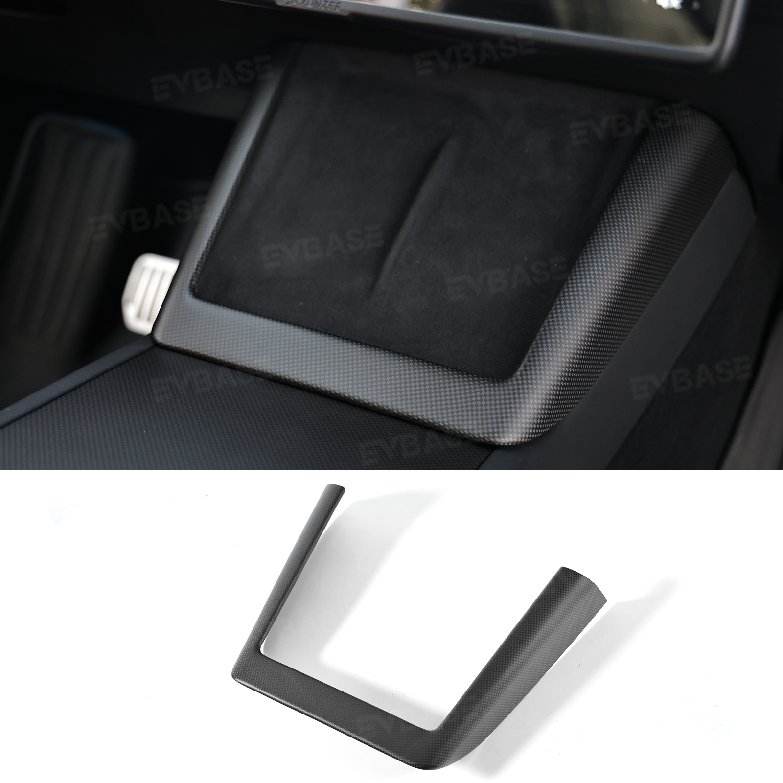 Model Y Juniper Real Carbon Fiber Interior Upgrade Full Kit Protective Overlay "Plain Weave" (Performance Look)