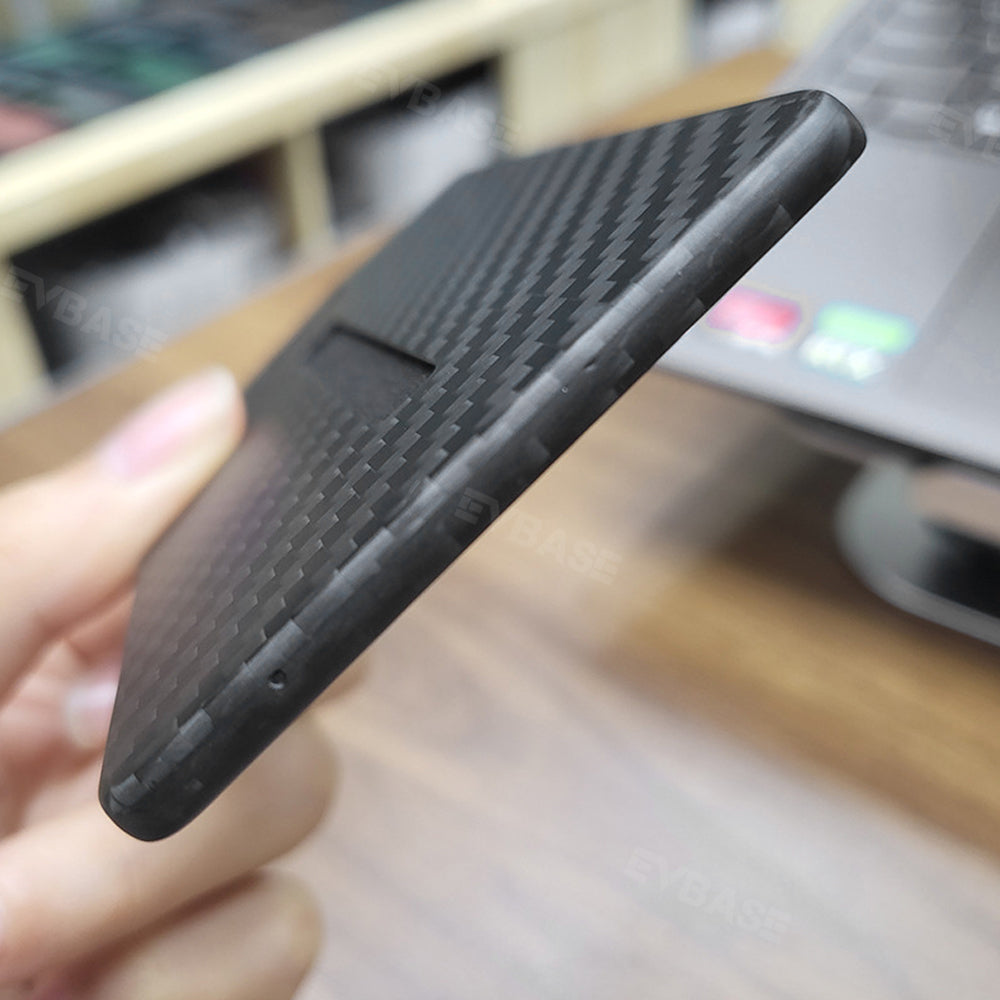 Key Card Holder Real Carbon Fiber Card Case Keychain Protective Card Sleeves for Tesla