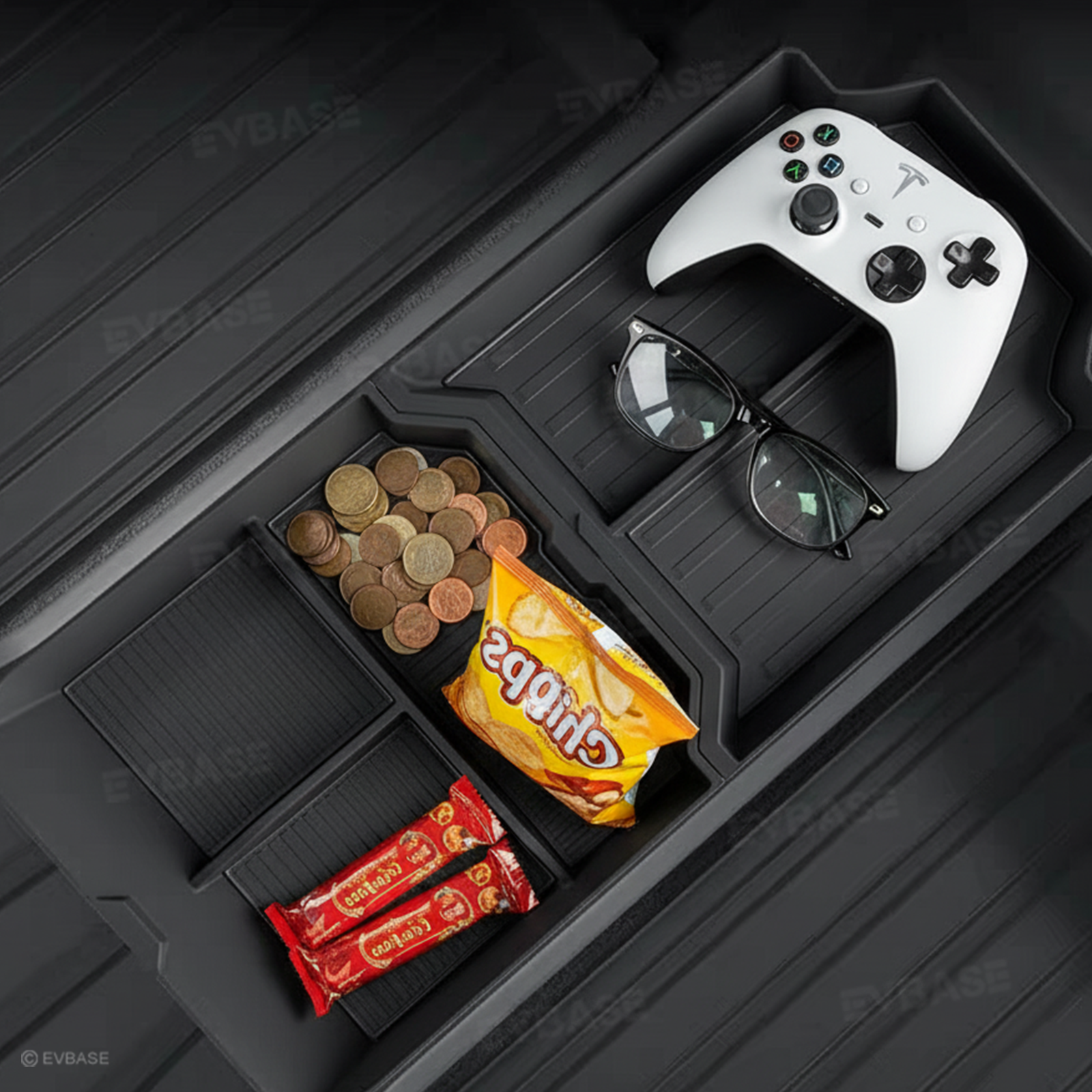 Cybertruck Lower Center Console Organizer Floor Console Storage Tray