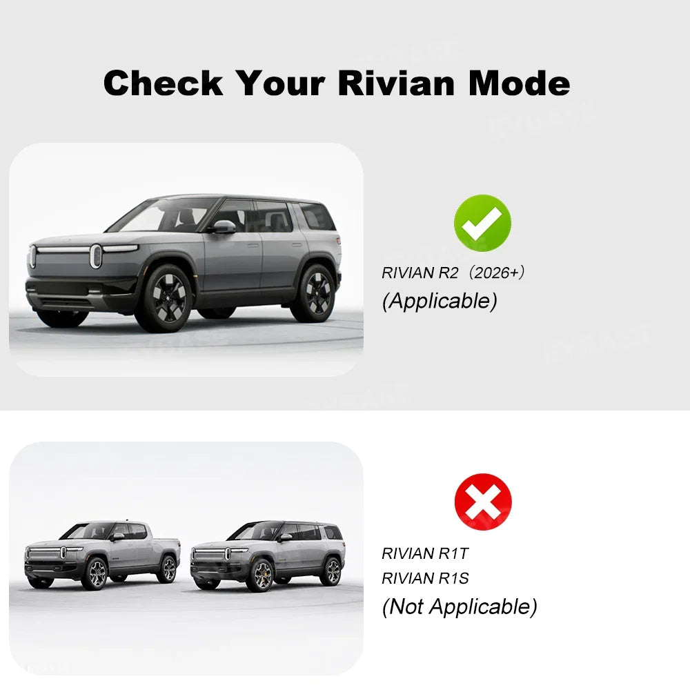 Lower Center Console Organizer 2.0 for Rivian R2 Under Console Storage Tray