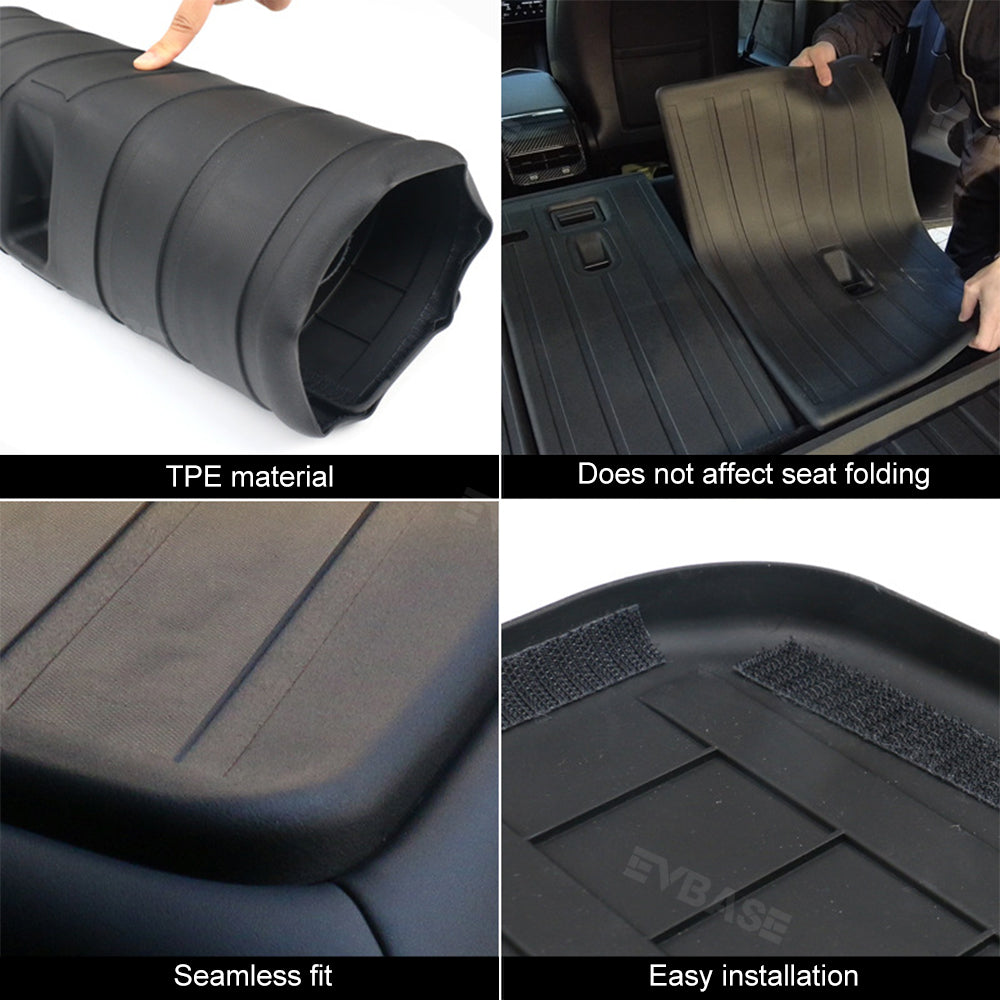 Model 3 Y Seatback Mat Protector TPE Wear Resistant Rear Second Row Backrest Seat Cover for Tesla