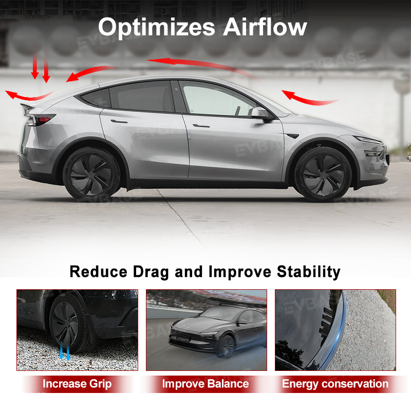 Tesla Model Y Juniper Real Carbon Fiber Spoiler Wing OEM Style Rear Trunk Splitter