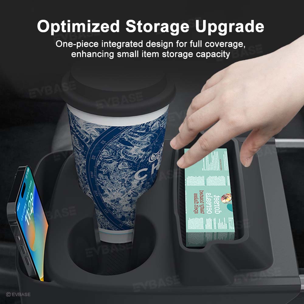 Model Y Juniper Standard Center Console Silicone Integrated Cup Holder