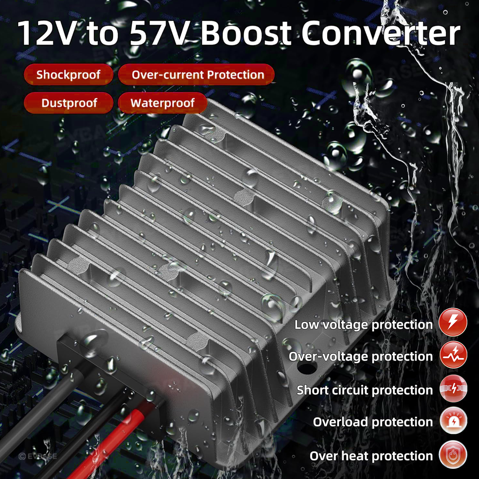 Starlink Gen 3 Power Cord 12V/24V to 57V 4.5A Converter for Starlink Gen 3 Router 12V (10-36V) Step-Up Power Adapter DC Male Plug Cable